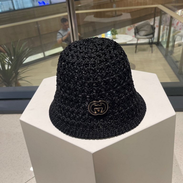 GUCCi GUCCi fisherman hat female summer hundred with sun hat sub 2023 new face shield sun hat UV spring and fall sun hat