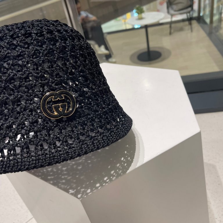 GUCCi GUCCi fisherman hat female summer hundred with sun hat sub 2023 new face shield sun hat UV spring and fall sun hat