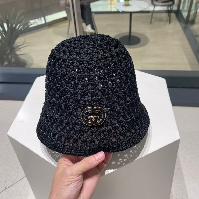 GUCCi GUCCi fisherman hat female summer hundred with sun hat sub 2023 new face shield sun hat UV spring and fall sun hat