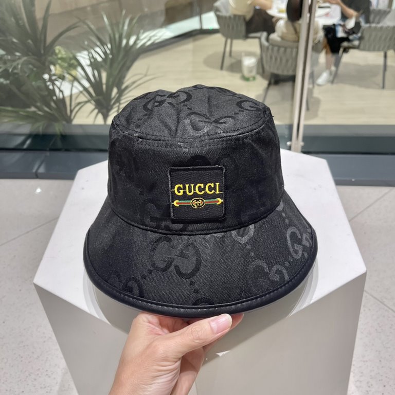 Gucci Gucci classic original single fisherman's hat, exquisite pure and also grungy very feeling, cool and stylish, counter out of stock popular, the quality is superb!