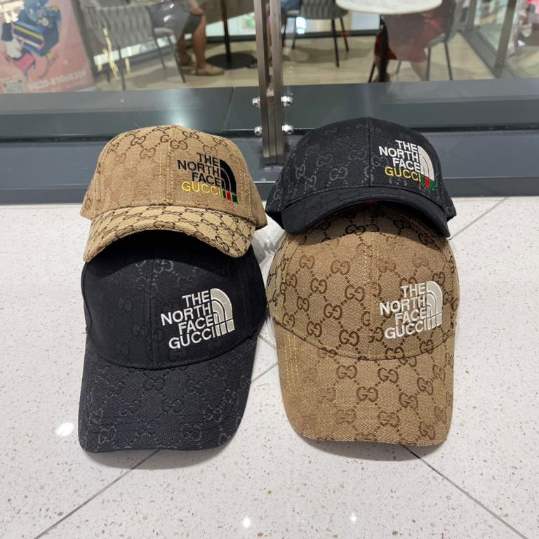 GUCCI Gucci North Face League new baseball cap  , perfect detail embroidery pattern, men's and women's models, sold out