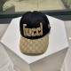 [GUCCI Gucci] 2022 counter new simple baseball cap, very trendy! Casual sports models, classic production, super good with clothes!