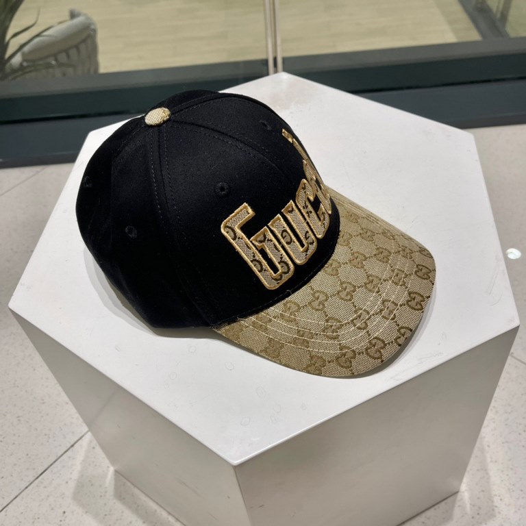 [GUCCI Gucci] 2022 counter new simple baseball cap, very trendy! Casual sports models, classic production, super good with clothes!