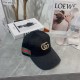 Gucci Gucci   selected duty-free welfare full logo printing duck tongue baseball cap retro leisure sunshade men and women couple models hat