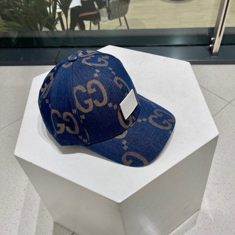 [GUCCI Gucci baseball cap  , counter new simple and very trendy! Casual sports models, classic production, super good with clothes!