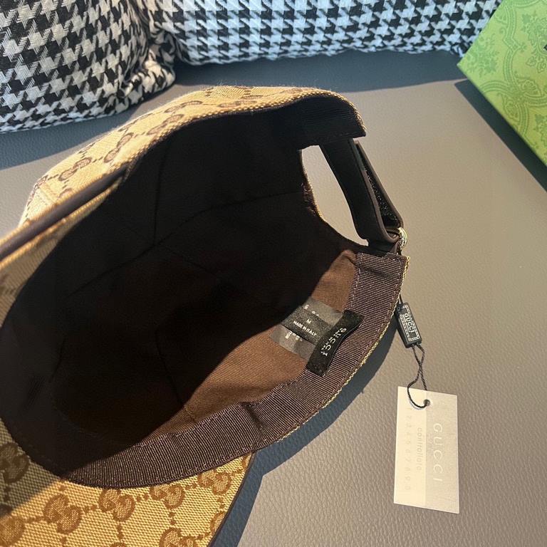 New ShipmentsNew model shipmentWith box bag, Gucci (Gucci) new original single baseball cap, heavy embroidery, 11 open mold customized, details comparable to the counter, the original canvas material   head layer cowhide