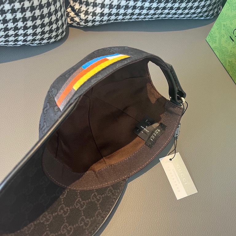 Gucci.With box cloth bag, Gucci (Gucci) new original single baseball cap, north face embroidery! Counter 11, imported canvas   head cowhide, generation purchase popular, men and women can be used with models, the quality