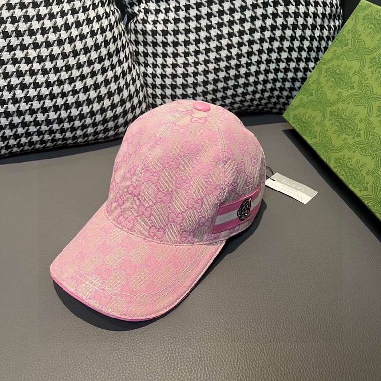 With box bag, Gucci (Gucci) new original single baseball cap, tiger head webbing, 11 open mold customized, heavy embroidery, details comparable to the counter, the original canvas material   head cowhide, the quality is 