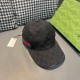 With box cloth bag, Gucci (Gucci) classic original single baseball cap, flowers webbing, counter 11 open mold customized, the highest version, the original canvas material   head layer cowhide, lightweight and breathable