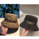 Gucci (Gucci) new original single fisherman's hat    wrapped double G, 11 open mold customization, original canvas material   cowhide micro-labeling, cotton lining, lightweight and breathable, in-kind shooting! Basic hea