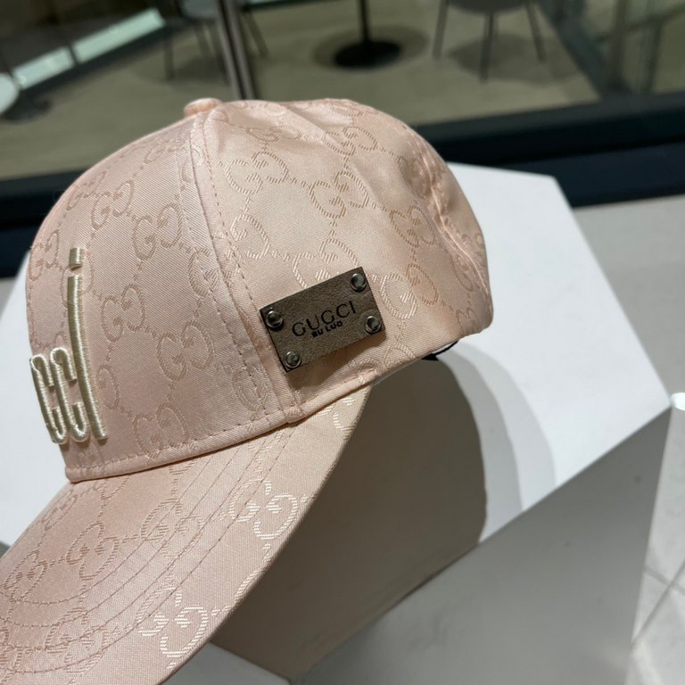 [GUCCI Gucci] 2023 counter new simple embroidery model baseball cap, very trendy! Casual sports models, classic production, super good with clothes!