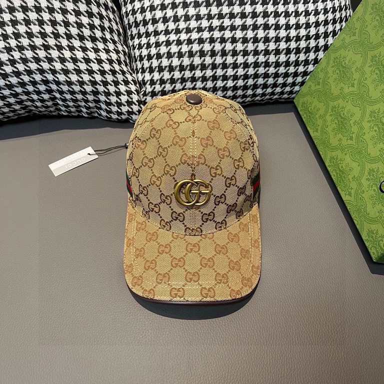 TheNew models arrived!With packaging cloth bag, Gucci (Gucci) new original single baseball cap, metal double G, the latest models of the counter, 11 open mold customized, genuine open mold hardware, original canvas mater