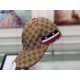 With box bag, Gucci (Gucci) classic original single baseball cap, five-star webbing, 11 open mold customized, the original canvas material   head cowhide, the generation of the purchase of popular, men and women can be u