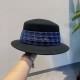 Specials￥Gucci Gucci fall and winter new bowler hat, 100% wool bowler hat, tweed cap, head circumference 57cm