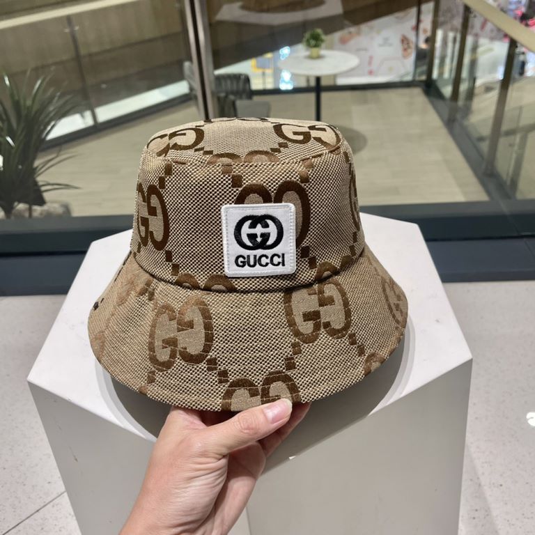 GUCCI Gucci 2023 new Korean original single cute bear bear fisherman hat   high quality, casual style, low-profile luxury, super fashionable color, trendy and versatile