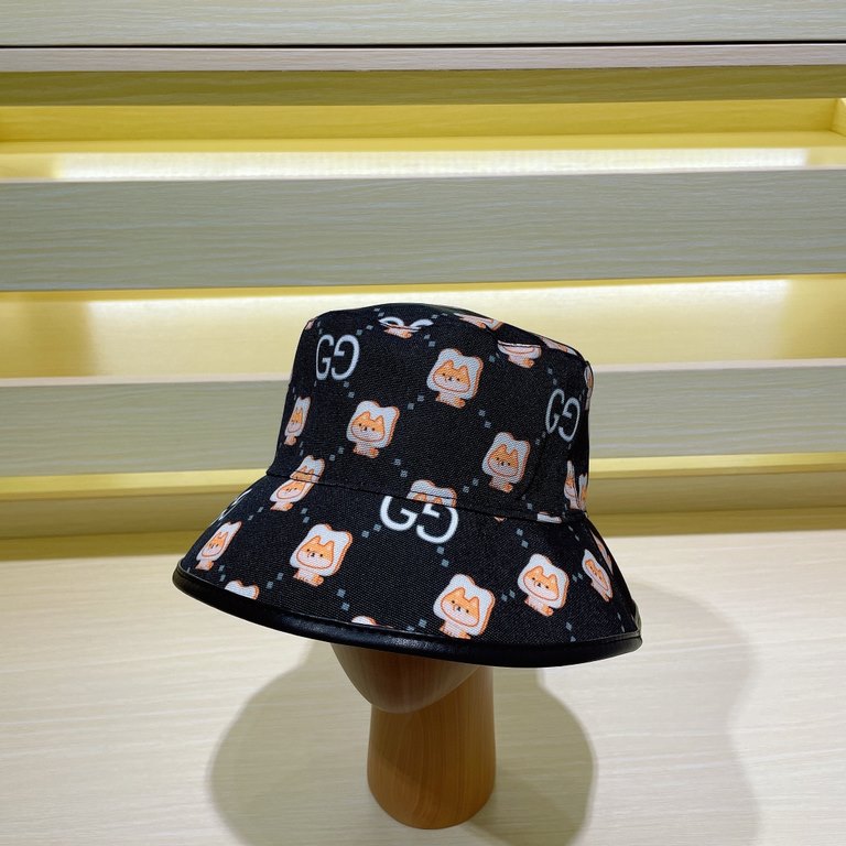 Gucci GUCCI fisherman's hat, the official website of the new, fisherman's hat original single quality fire attack    The craft is very exquisite High-grade atmosphere upscale! Low-key luxury, easy to carry! Running quant