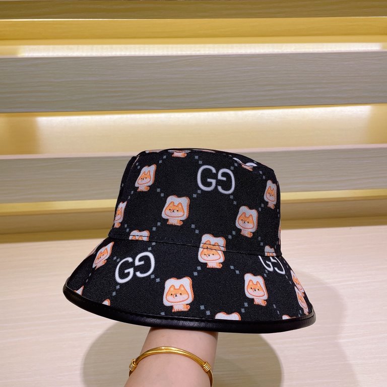 Gucci GUCCI fisherman's hat, the official website of the new, fisherman's hat original single quality fire attack    The craft is very exquisite High-grade atmosphere upscale! Low-key luxury, easy to carry! Running quant