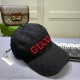 Gucci (Gucci) classic original single baseball cap, double G denim jacquard, retro design, counter 11 open mold order! Original denim fabric   head layer cowhide, lightweight and breathable! In-kind shooting, men and wom