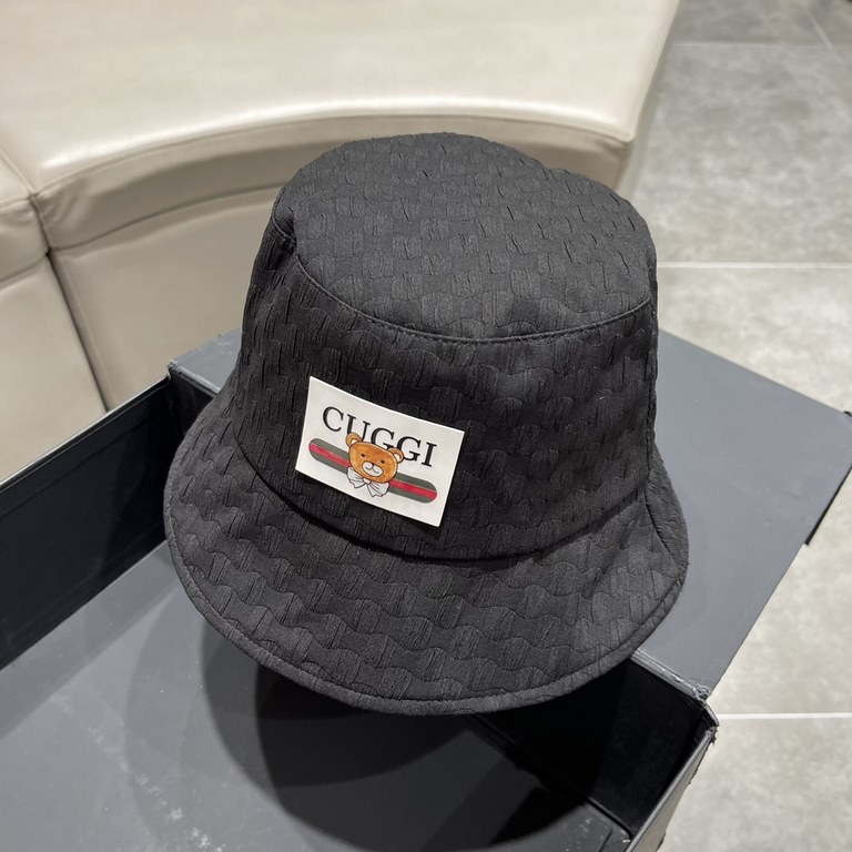 GUCCI Gucci 2023 new straw hat men and women summer sunscreen sun hat sub seaside beach foldable fisherman hat travel sun hat