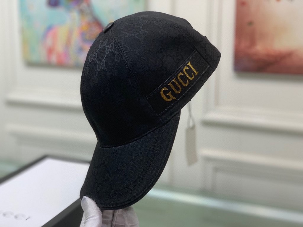 TheNew models arrived!With packaging cloth bag, Gucci (Gucci) new original single baseball cap, the latest models of the counter, 11 open mold ordering, genuine open mold, original canvas material   head layer cowhide, o