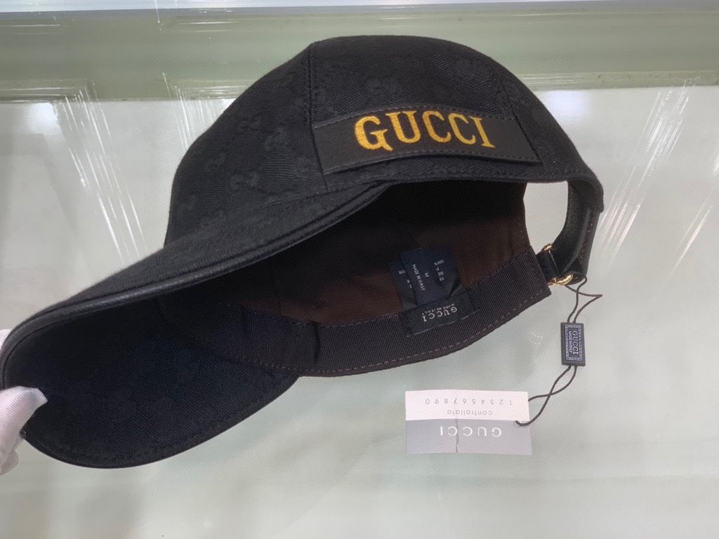 TheNew models arrived!With packaging cloth bag, Gucci (Gucci) new original single baseball cap, the latest models of the counter, 11 open mold ordering, genuine open mold, original canvas material   head layer cowhide, o