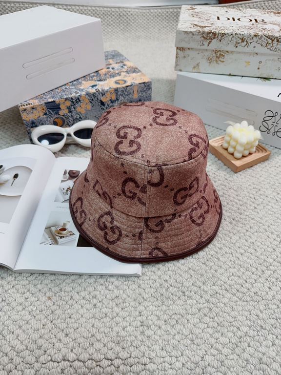 Gucci Autumn tweed fisherman's hat upscale atmosphere upscale! Low-key luxury, easy to carry! Running quantity!