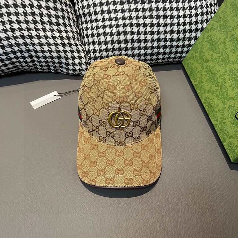 New models arrived!With packaging cloth bag, Gucci (Gucci) new original single baseball cap, metal double G, the latest models of the counter, 11 open mold customized, genuine open mold hardware, original canvas material