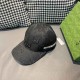 With packaging cloth bag, Gucci Gucci new original single baseball cap, large double G, counter 11 open mold ordering, perfect pair of flowers, the original canvas fabric   head layer cowhide, lightweight and breathable!