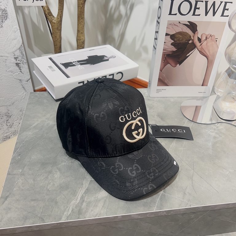 Gucci   Genuine Generation Purchase Gucci Gucci Classic Duck Tongue Baseball Hat Men and Women with the same Retro Casual Shade Cap 57cm