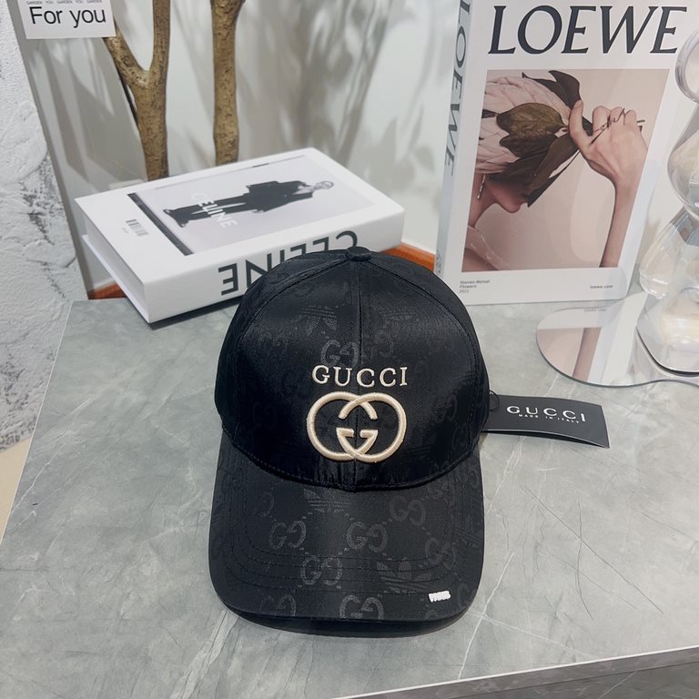 Gucci   Genuine Generation Purchase Gucci Gucci Classic Duck Tongue Baseball Hat Men and Women with the same Retro Casual Shade Cap 57cm