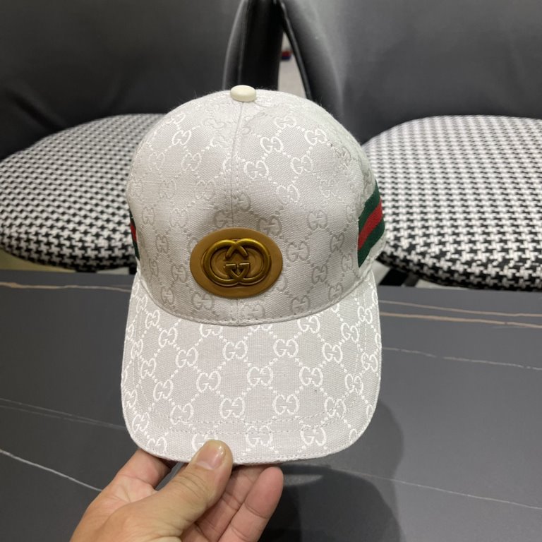 Gucci (Gucci) classic original single baseball cap   counter 11 open mold customized, the highest version, the original canvas light and breathable! In-kind shooting, four seasons versatile men and women applicable, the 