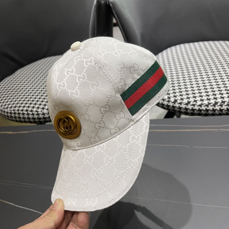 Gucci (Gucci) classic original single baseball cap   counter 11 open mold customized, the highest version, the original canvas light and breathable! In-kind shooting, four seasons versatile men and women applicable, the 