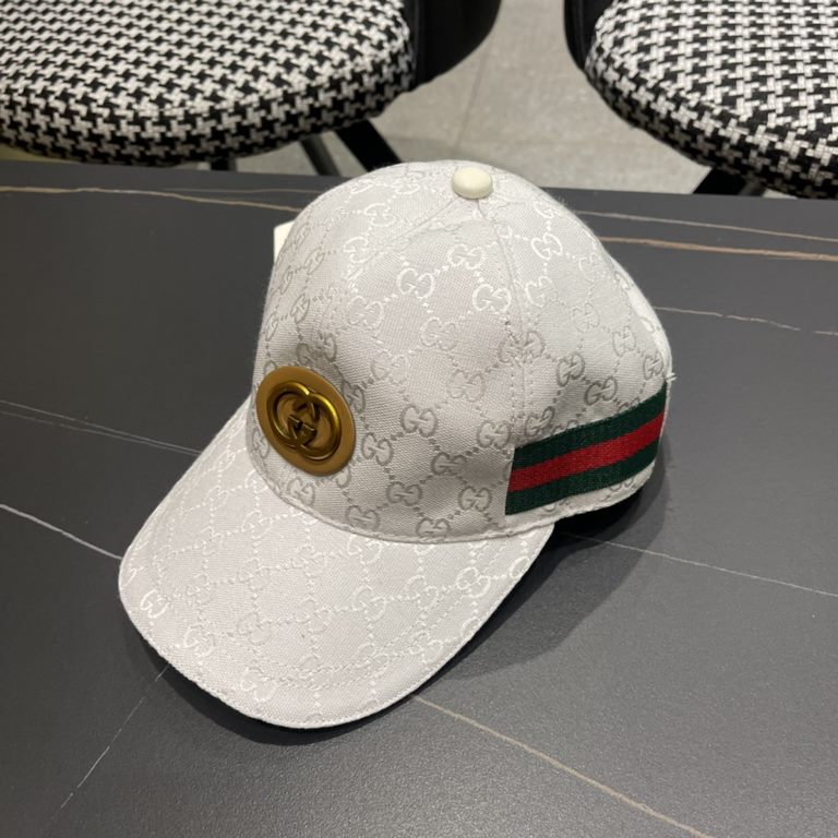 Gucci (Gucci) classic original single baseball cap   counter 11 open mold customized, the highest version, the original canvas light and breathable! In-kind shooting, four seasons versatile men and women applicable, the 