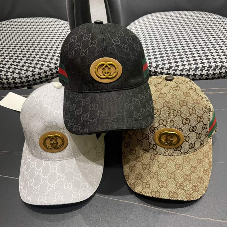 Gucci (Gucci) classic original single baseball cap   counter 11 open mold customized, the highest version, the original canvas light and breathable! In-kind shooting, four seasons versatile men and women applicable, the 