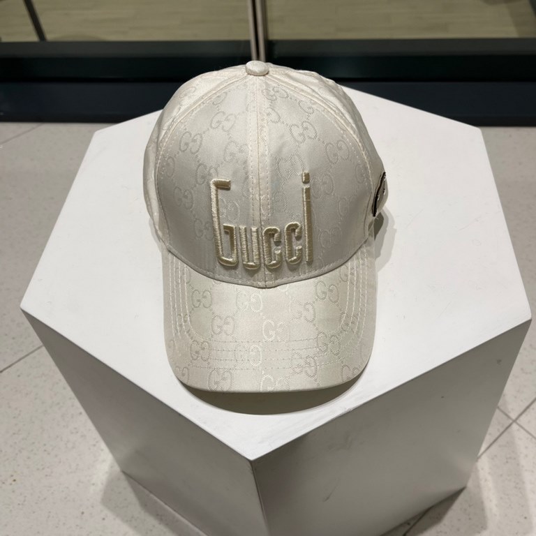 [GUCCI Gucci] 2023 counter new simple embroidery model baseball cap, very trendy! Casual sports models, classic production, super good with clothes!