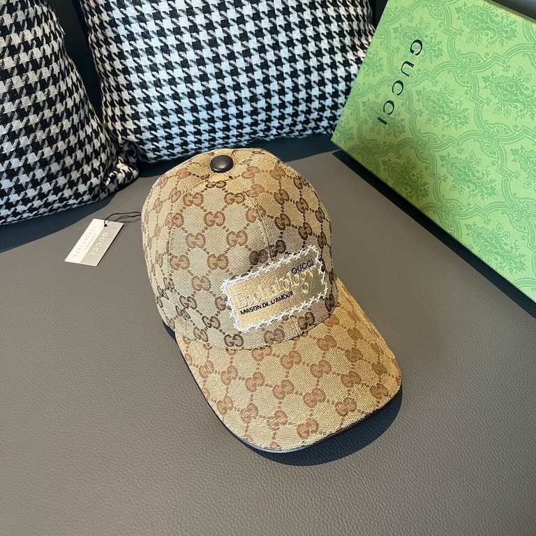 New ShipmentsNew model shipmentWith box bag, Gucci (Gucci) new original single baseball cap, heavy embroidery, 11 open mold customized, details comparable to the counter, the original canvas material   head layer cowhide