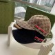 With box cloth bag, Gucci (Gucci) latest original single baseball cap, double G webbing. Counter 11 open mold customized, the highest version, the original canvas material   head cowhide, lightweight and breathable! In-k