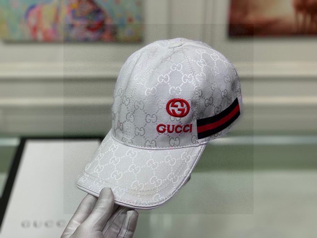 Wannabe classic model shipment!With box cloth bag, Gucci (Gucci) classic original single baseball cap    gucci small embroidery, counter 11 open mold customized, the highest version, the original canvas material   head l