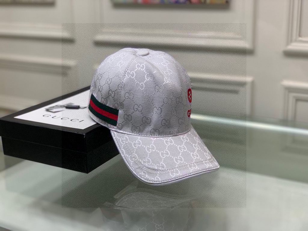 Wannabe classic model shipment!With box cloth bag, Gucci (Gucci) classic original single baseball cap    gucci small embroidery, counter 11 open mold customized, the highest version, the original canvas material   head l