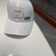 Gucci (Gucci) classic original single baseball cap     counter 11 open mold customized, the highest version, the original canvas material   head layer cowhide, lightweight and breathable! In-kind shooting, four seasons v