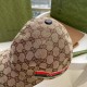 With box cloth bag, Gucci (Gucci) latest original single baseball cap, double G webbing. Counter 11 open mold customized, the highest version, the original canvas material   head cowhide, lightweight and breathable! In-k