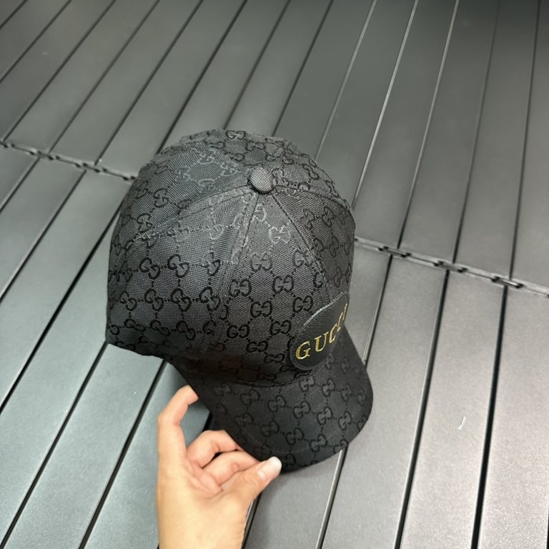 [GUCCI Gucci] 2023 counter new simple embroidery model baseball cap, very trendy! Casual sports models, classic production, super good with clothes!