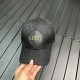 [GUCCI Gucci] 2023 counter new simple embroidery model baseball cap, very trendy! Casual sports models, classic production, super good with clothes!