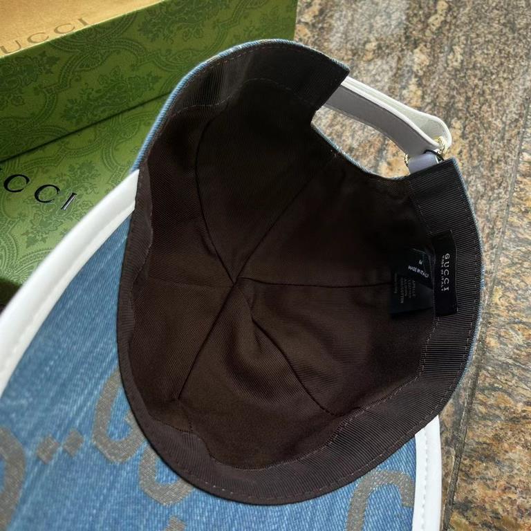 With packaging cloth bag, Gucci Gucci new original single baseball cap, large double G, counter 11 open mold ordering, perfect pair of flowers, the original canvas fabric   head layer cowhide, lightweight and breathable!