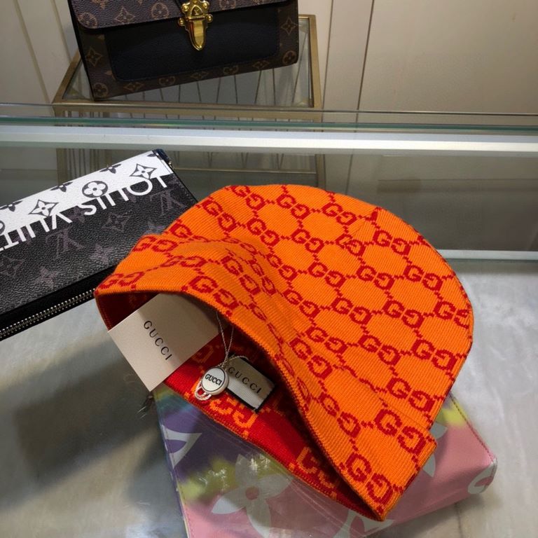 GUCCI Gucci official website classic series! The latest wool blend knit cap,   official website original single reproduction. Very soft pro-skin, elasticity is very good   texture and very versatile style ~ very warm, fa