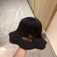 with dust bag [GUCCI Gucci] 2023 spring and summer wave brim waterproof slip material fisherman's hat, the big brand model is super good with, hurry to get!