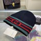 GUCCI Gucci original single hat official website new hair band decorated knitted cap, love] [love] wool cashmere double layer hat    warm and stylish, simple and generous, more fashionable high-end atmosphere!