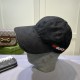 Gucci (Gucci) classic original single baseball cap, 11 open mold customized, original canvas material   head layer cowhide, British and awesome quality! Cotton lining, base head circumference 56, patch adjustable.