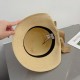 Gucci Gucci Straw Hat, Celebrity Style Sun Hat, Satin Bow Floppy, Head Circumference 57cm