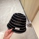 with dust bag [GUCCI Gucci] 2023 new straw striped fashion small bucket hat fisherman's hat, the big models are super good with, hurry up to get!